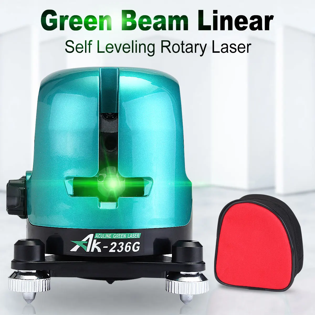 

Green Laser Line 2 Line Rotary Self Leveling Horizontal Vertical Cross Tool Diagnostic Kit Powerful Beam Line Outdoor
