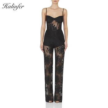 

Halinfer 2018 New summer women dress sexy bodycon halter neck sashes bandage dress celebrity party black khaki dresses vestidos