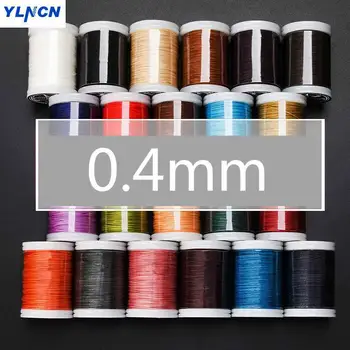 

0.4mm 135meters round wax line Leather hand stitching Polyester wire Sinterable Homemade leather DIY sewing thread