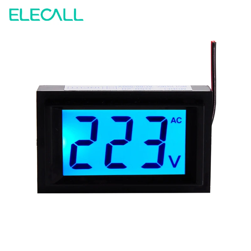 ELECALL D50-20 AC 80-500 В Высокоточный ЖК-дисплей цифровой дисплей AC вольтметр Ампер Измеритель тока напряжения тестер