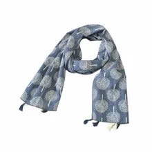 Лидер продаж, осенне-зимний шарф для маленьких мальчиков и девочек, хлопковый узор в виде дерева, унисекс, мягкий шейный платок, Детские шарфы, аксессуар