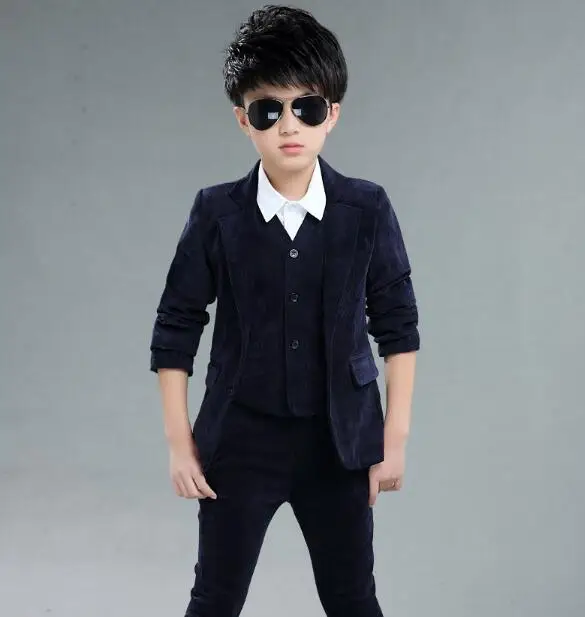 DHL10 Pieces / Wholesale Kids School Suit for Boys England Style Boys Formal Wedding Blazer Suit Boys Performance Suit Party Tux england style slim fit suit black size l
