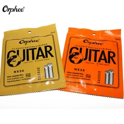 Orphee 6pcs/set Classic Guitar Strings Nylon and Silver Plated Wire Hard/Normal Tension 028-043/028-045 Guitar Accessories Orphee 6pcs/set Classic Guitar Strings Nylon and Silver Plated Wire Hard/Normal Tension 028-043/028-045 Guitar Accessories
