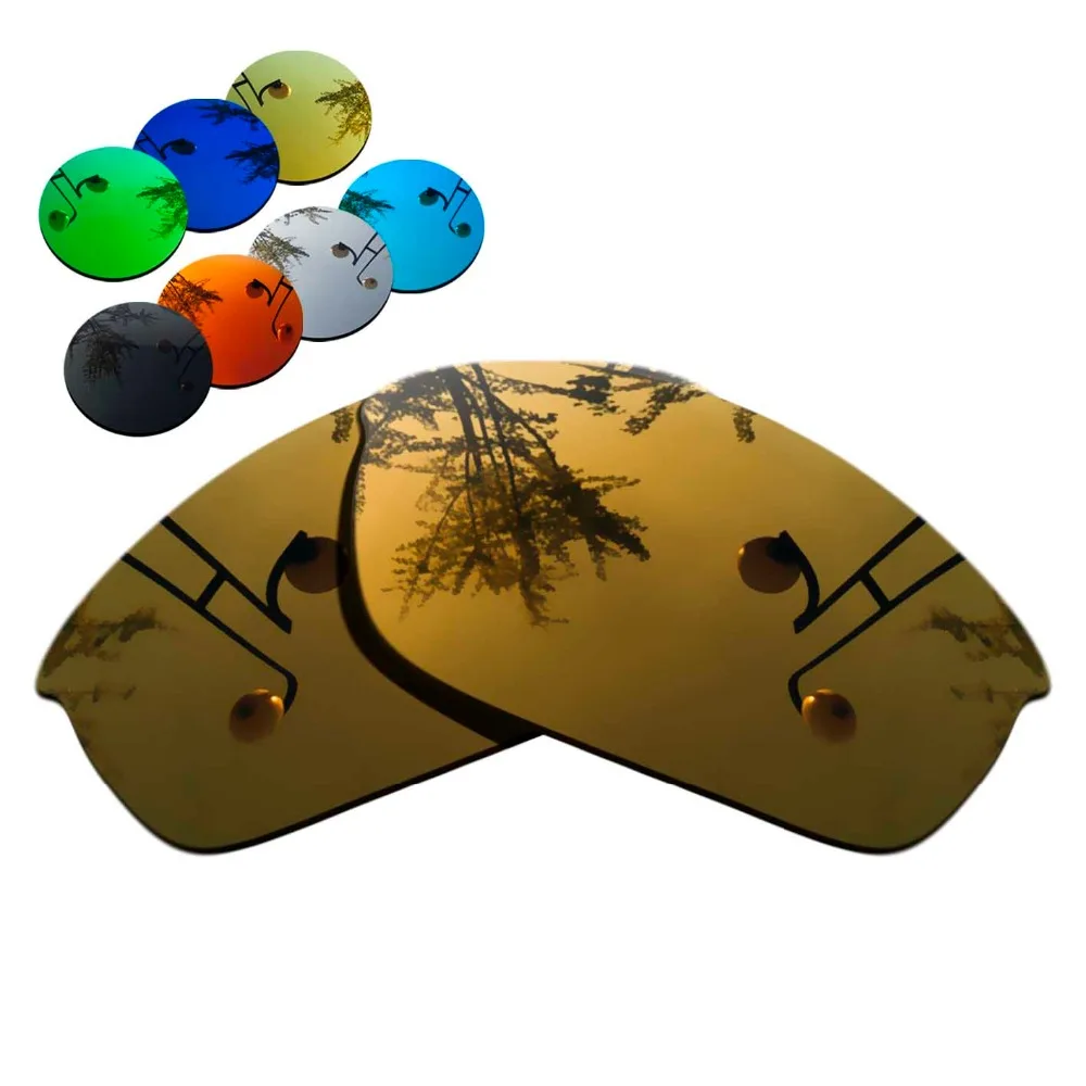 

100% Точная вырезка стекла поляризованных Сменные линзы для солнечные очки к куртке Медь зеркальным покрытием Цвет-выбор