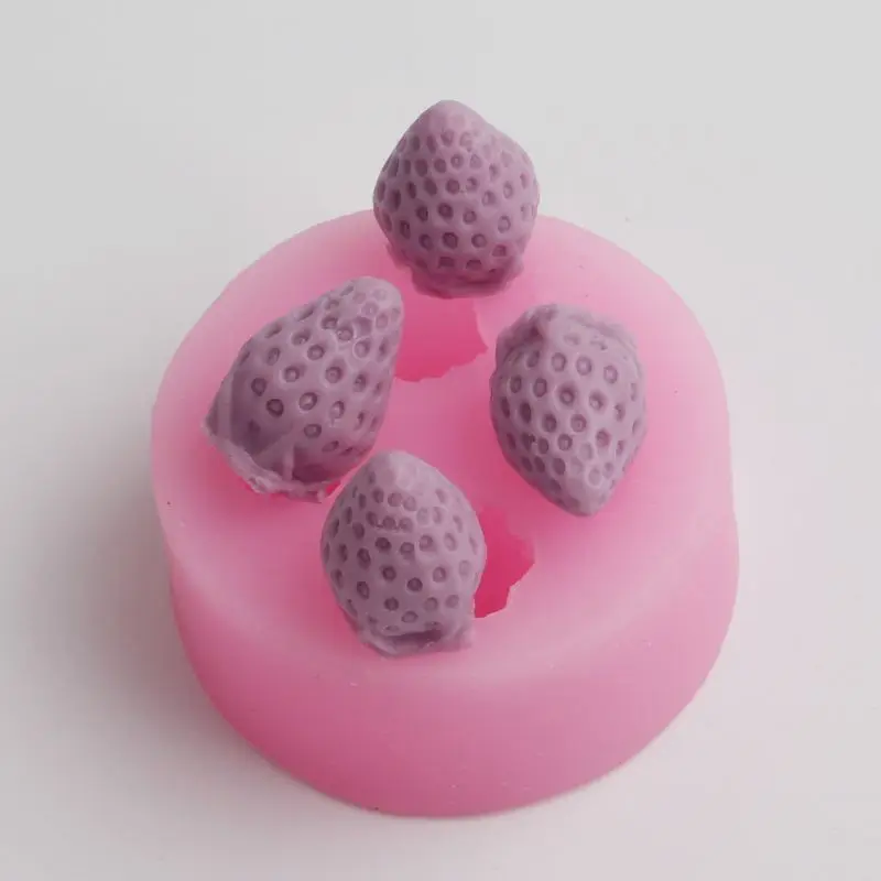 

BD025 3D Strawberry Moulds Sugarcraft Cake Decorating Fondant Chocolate Mold Cupcake Kitchen Baking Tools