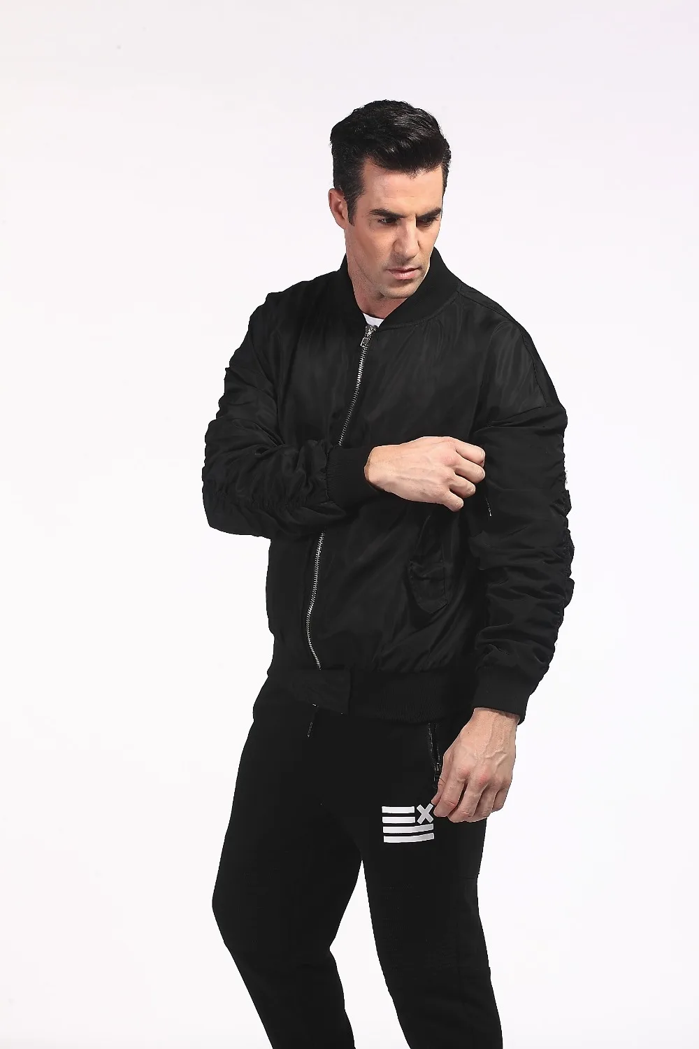 Streerwear хип хоп MA 1 летчик ВВС Военный Тактический слиод черный женский унисекс