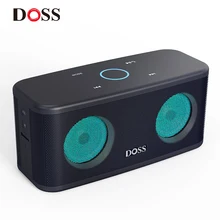 DOSS SoundBox Plus TWS Bluetooth Speaker 2*8W Portable Wireless Speakers Stereo Sound Box Deep Bass 20H Playtime with LED Light doss ds 1388 metal case bluetooth speaker portable bass sound box