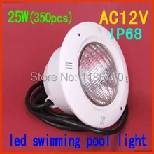 Прямая с фабрики Одноцветный 25 Вт встроенный светодиодный свет для бассейна 25 Вт*(350 шт.) подводный светодиодный светильник для бассейна