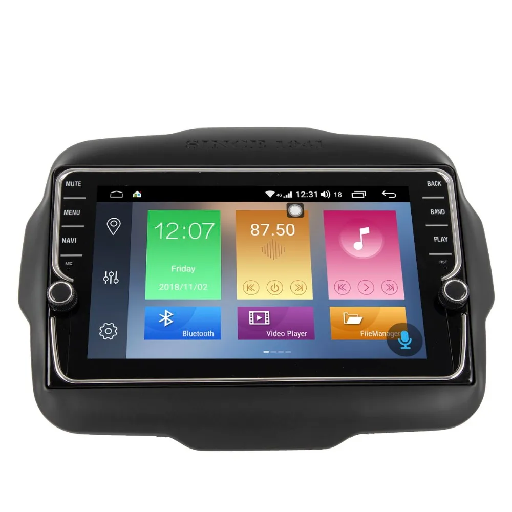 

9" Android 8.1 Car DVD Multimedia Player GPS Navigation For Jeep Renegade 2016 2017 2018 Auto Radio Stereo