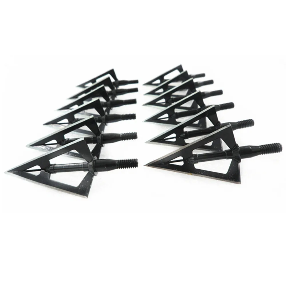 

Linkboy Archery 6PCS Broadhead Arrowhead 100GR 3 Blade Arrow Tips Points for Bow Hunting