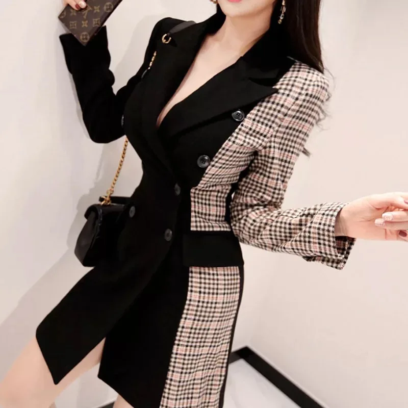 

New arrival fashion women thick warm casual patchwork trend coat comfortable outdoor temperament outwear high quality jacket