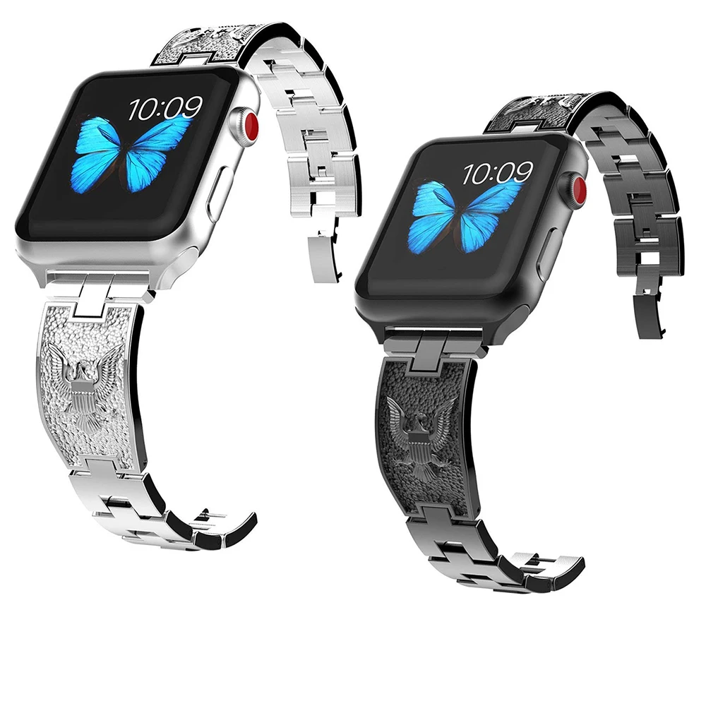 38 мм/42 мм/40 мм/44 мм ремешок для часов Apple Watch Iwatch серии 4/2/1 нержавеющая сталь браслет
