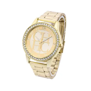 

Relogio Feminino Hot New Women Watch Montre Homme Famous Brand Full Steel Dress Wristwatch Gold Crystal Casual Quartz Watches