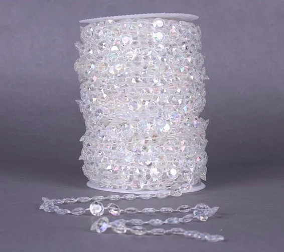 

5Yards 10mm Garland Diamond Strand Acrylic Crystal Bead Wedding Decoration wedding decoration/curtain hanging beads chain