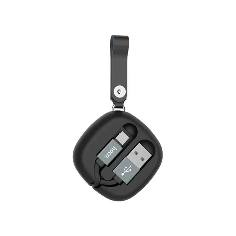 

HOCO U33 Dual Retractable Portable TPE 90cm Fast Charging Telescopic Cable Wire for Apple Mobile Phone Charger Cord Adapter New