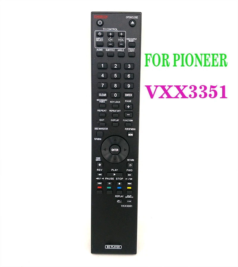 

New Remote control VXX3351 FOR PIONEER BD Player BD remote TELECOMMANDE BDP-330 BDP-120 BDP-121 BDP-140 BDP-4110 XXD3032