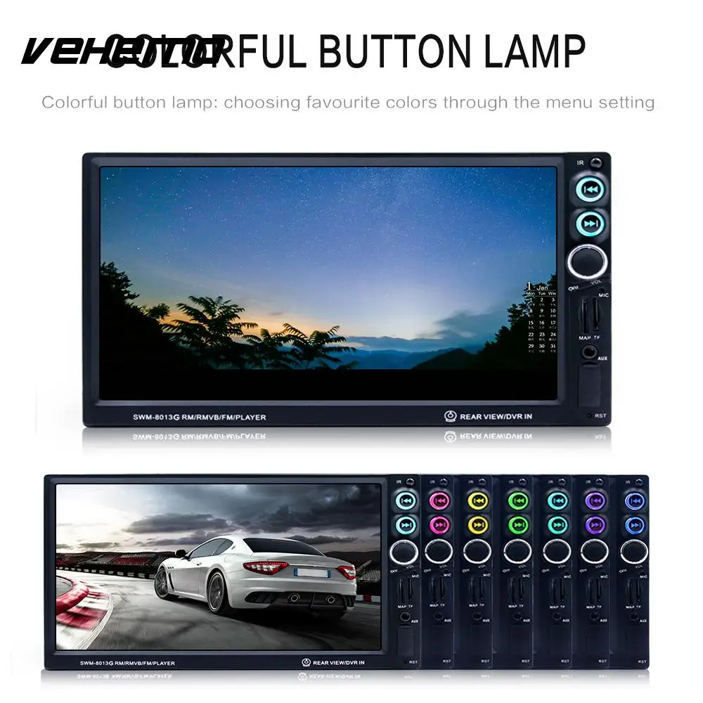 

Vehemo 7 Inch Car MP5 Player Video Player Radio Car GPS Smart Flexible Automotive