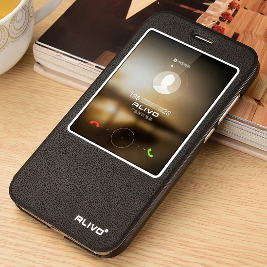 ALIVO Leather Case For Huawei G8/Huawei G7 Plus Mobile