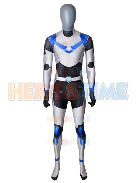 Shiro Voltron костюм для косплея парадный 3D принт спандекс зентай боди костюмы на