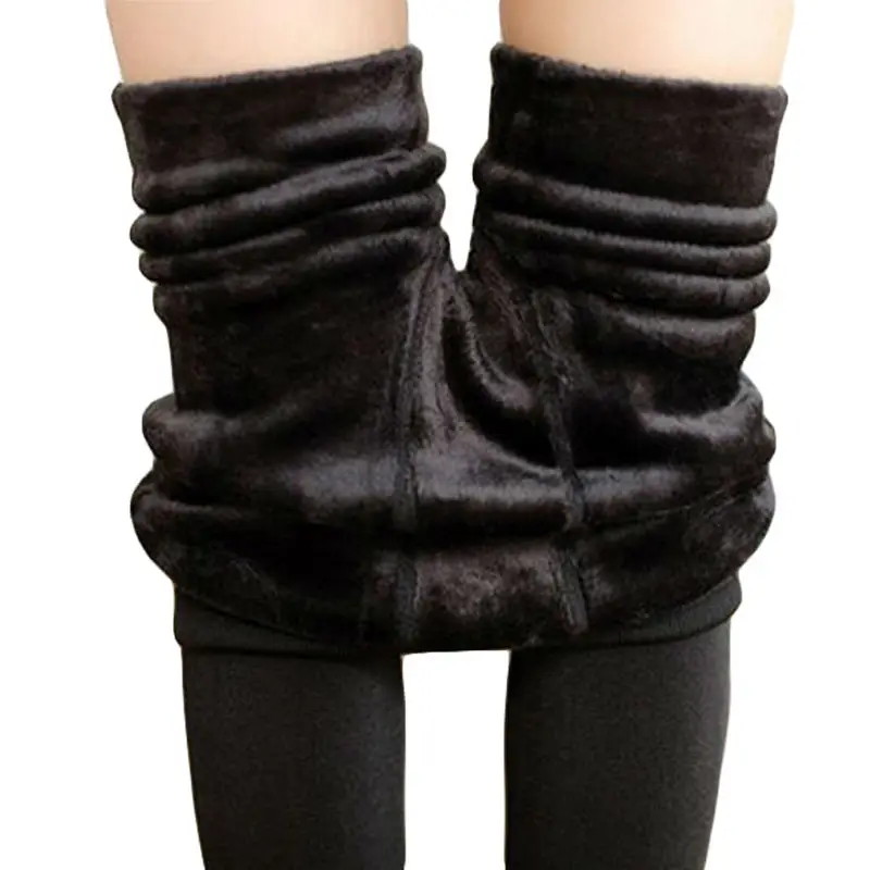 rihschpiece thick winter leggings women velvet warm leggins high christmas leggins