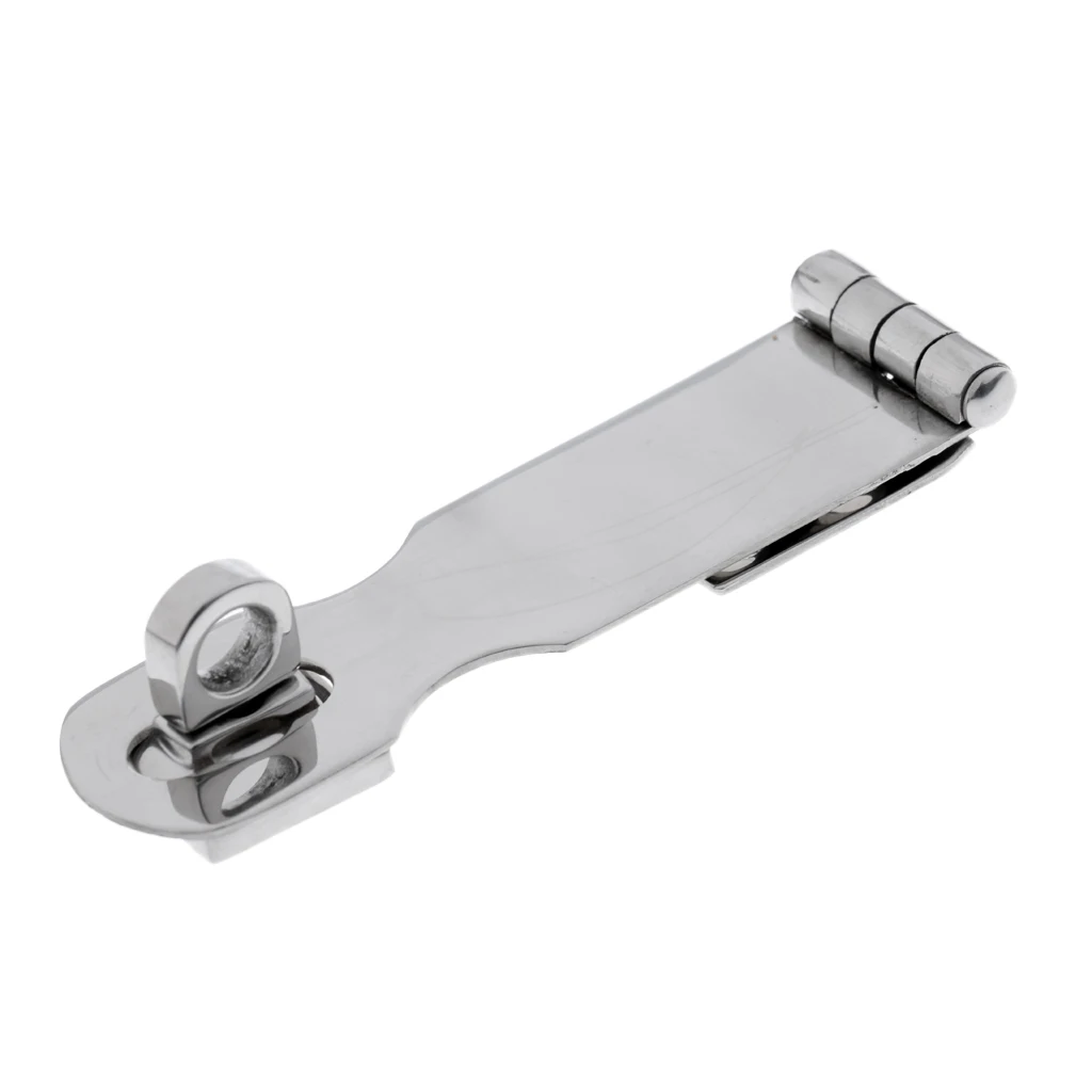 9.2cm Heavy Duty Marine Cast Swivel Lock Hasp Solid Stainless Steel Safety Swivel Lock Latch for Watercraft Boat Yacht Accessory