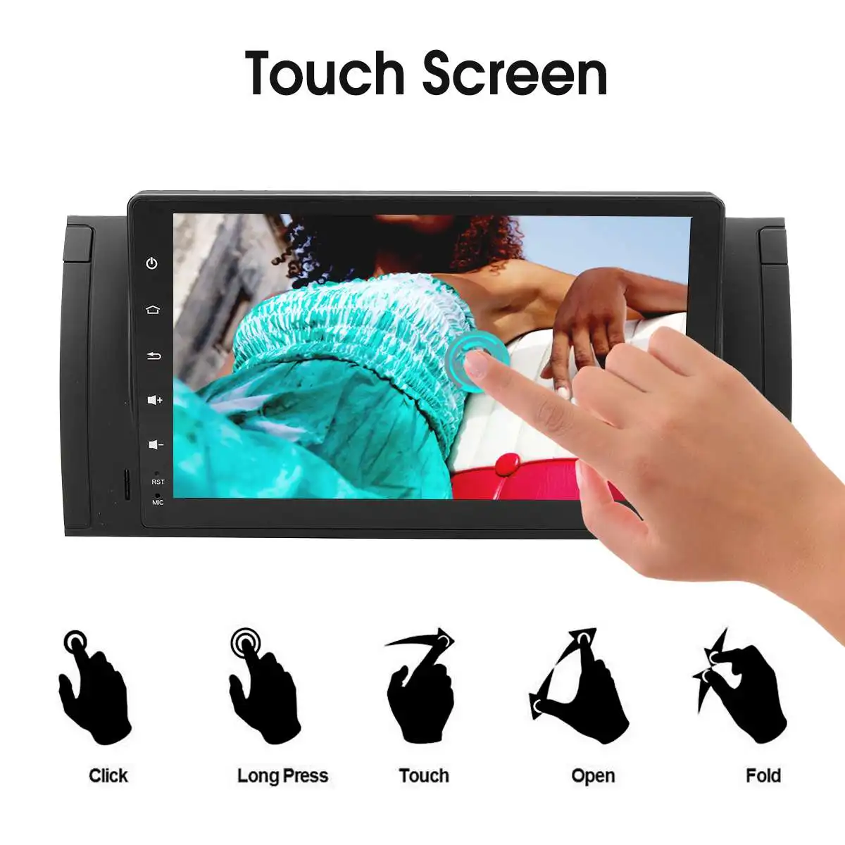 Clearance 9 Inch Android 8.1 3G 4G bluetooth Car Dash Video GPS Stereo Radio Wifi MP5 Player Car Multimedia Player For BMW E39 X5 E53 6