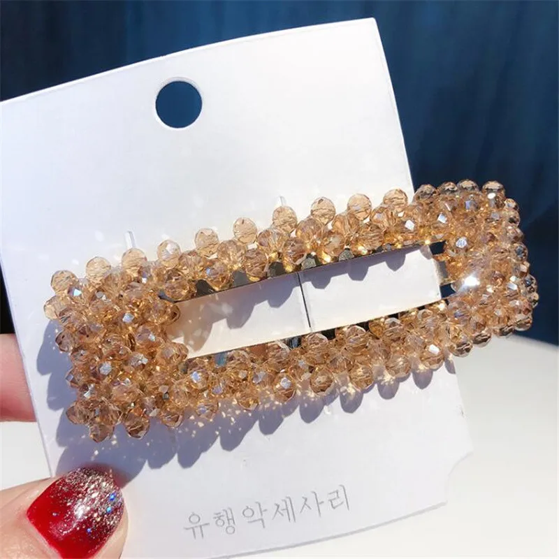 Женский корейский полый каплевидный кристалл аксессуары для волос Бусы заколки для девочек заколки для волос