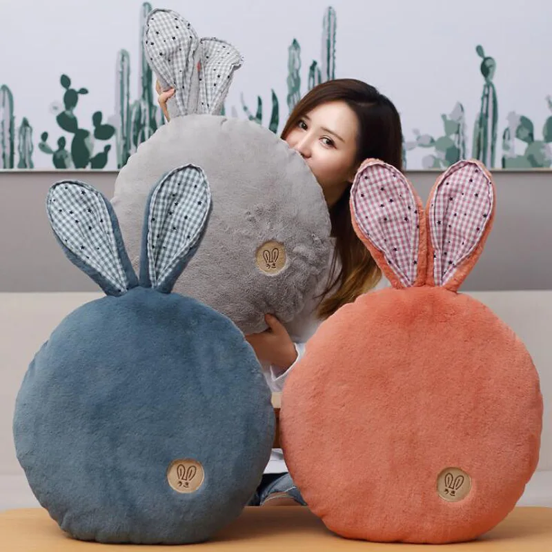 Cute Soft Filled Rabbit Ears Rabbit Pillow Office Napping Pillow Cute