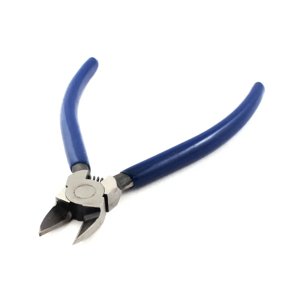 

Uxcell Hot Sale Blue Rubber Coated Handle Spring Loaded Diagonal Cutting Pliers Wire Cable Cutter 6" 15cm Long