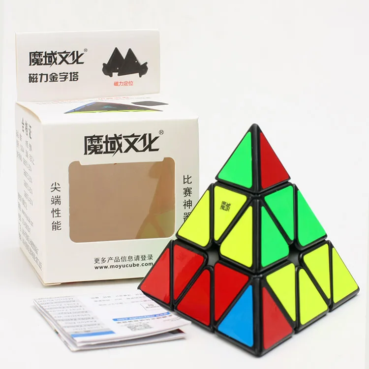 Newest Moyu Magnetic Pyraminx Magic Cube 3x3x3 Speed Cube Professional Triangle Shape Cube Twist Educational Toys