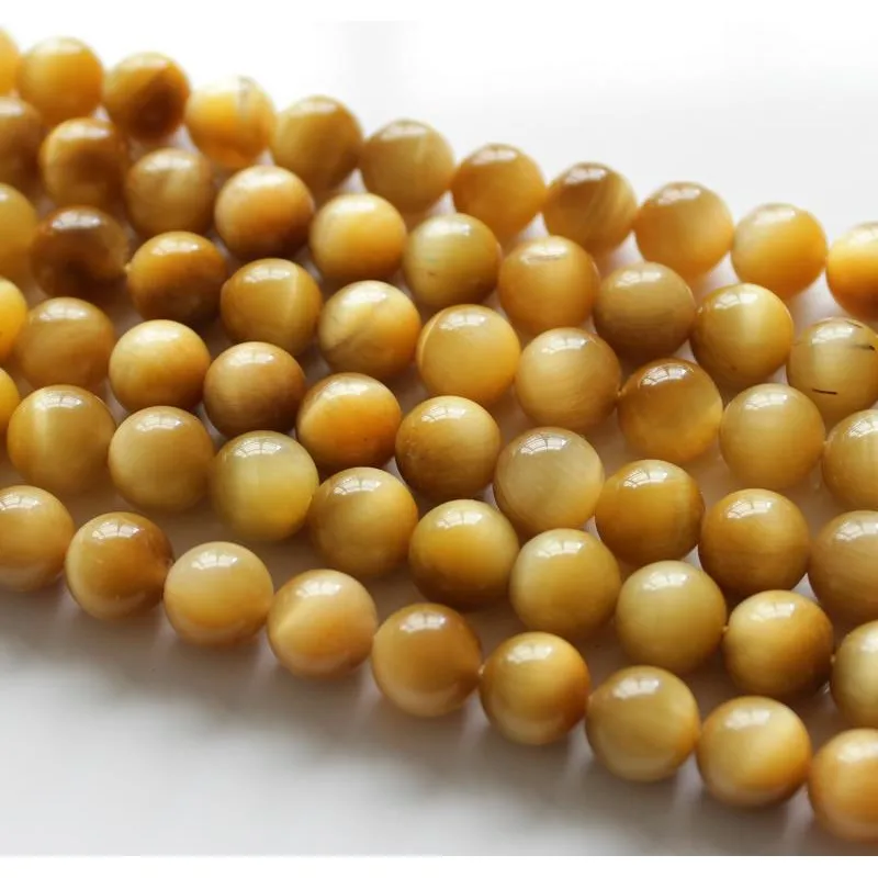 

Baihande 4 6 8 10 12mm Natural Round AA Golden Tiger Eye Gemstone Loose Beads For Necklace Bracelet DIY Jewelry Making 15inch