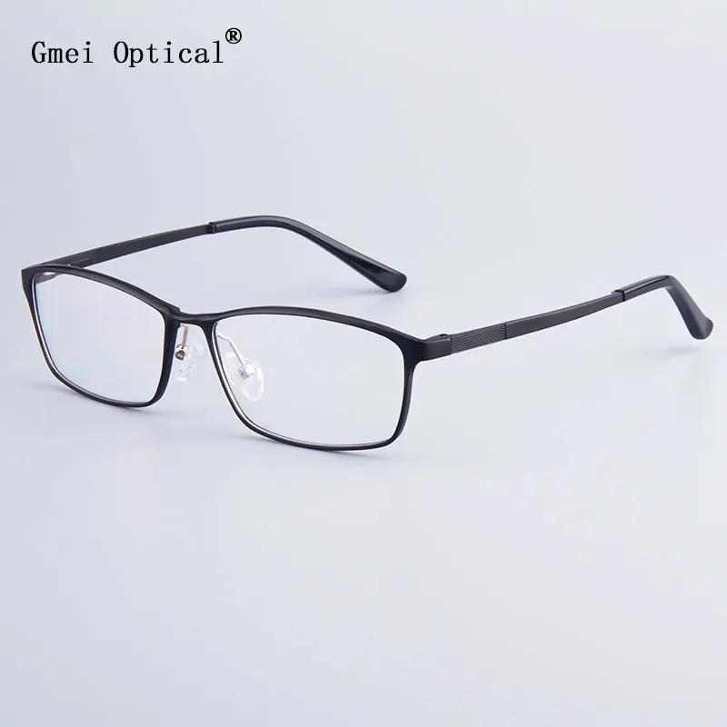 

Fashion Brand Designer Business Men Frame Full-Rim Eyeglasses Frames Women Hydronalium Glasses Frames With Spring Hinge On Legs