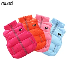 NWAD Baby Girls Vests Outerwear Children Clothing 2017 Autumn Winter Cotton Down Newborn Boys Coats Warm Kids Waistcoats FG010