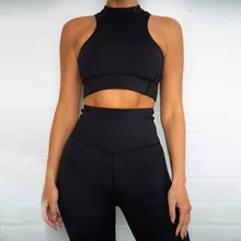 womens 2 piece sets 2019 summer casual two piece set top and pants ladies tracksuits sleeveless crop top femme matching sets two tone sleeveless crop top
