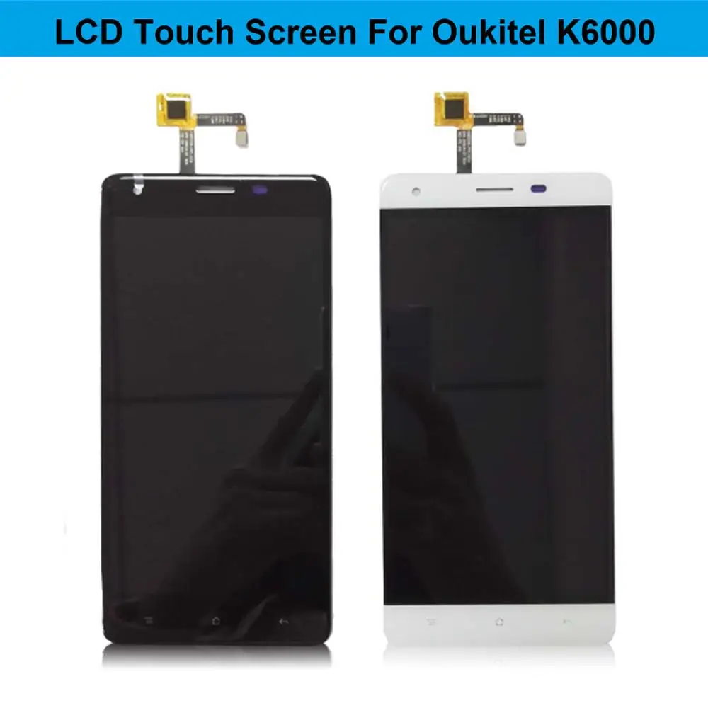 

For Oukitel K6000 VDG 1PCS/Lot 100% New Tested For Oukitel K6000 Pro LCD Screen Display Spare Parts Screen Replacement +Tools