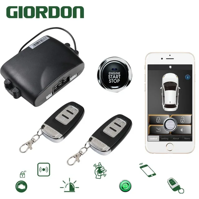 

car alarm with auto start keyless entry system car security Offline immobilizer auto remote start sheriff With antenna MP913