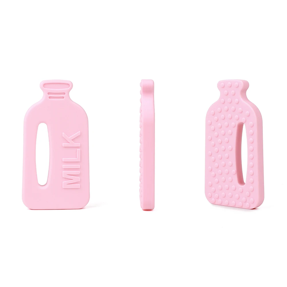 TYRY. HU 1 шт. силиконовый Прорезыватель в форме бутылки с молоком BPA Бесплатно Детские Прорезыватели для зубов Обучающие игрушки DIY Ювелирные изделия Жевательная Подвеска для кормления