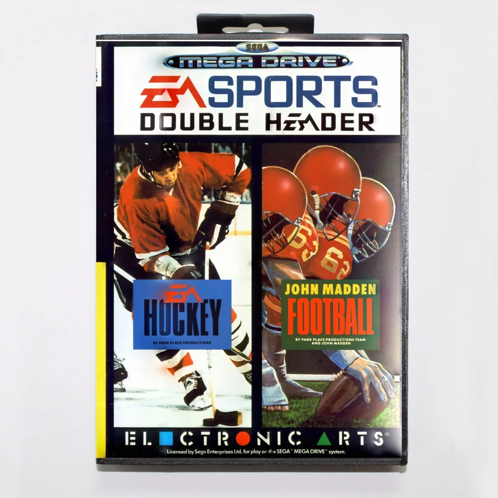 EA Sports двойной заголовок игровой картридж 16 бит MD игровая карта с розничной коробкой для sega Mega Drive для Genesis