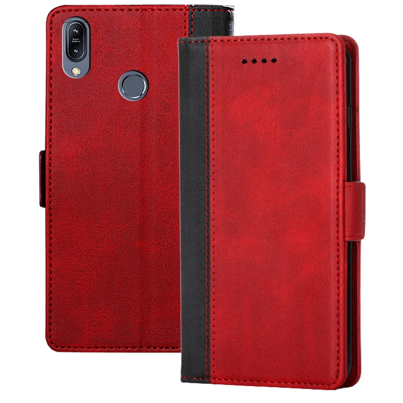 

For Asus Zenfone Max Pro M2 ZB631KL Case PU Leather Flip Stand Wallet Cover For Asus ZB631KL ZB633KL Case Card Holder