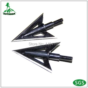 

6X Free shipping Aftershock razor hunting arrow broadhead Sharp Blade 100Grain Arrowhead for Arrows Crossbow