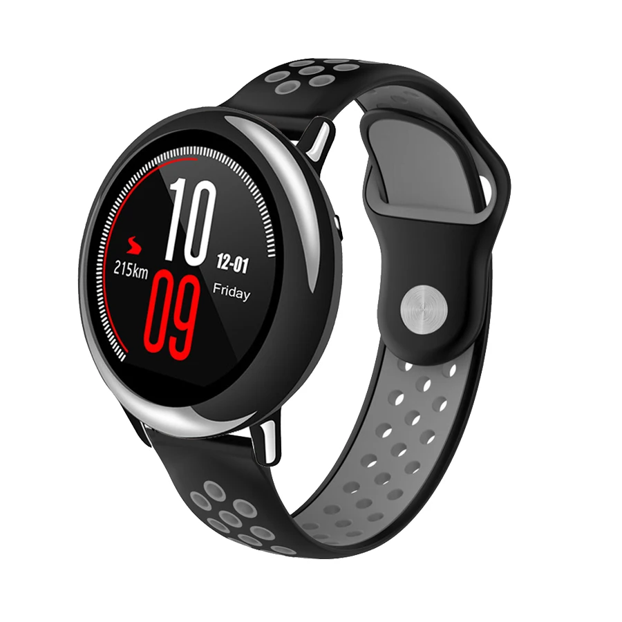 Для Amazfit Acessorios спорт силиконовый браслет для Xiaomi Huami Amazfit темп Смарт часы замена группа Smartwatch Correa