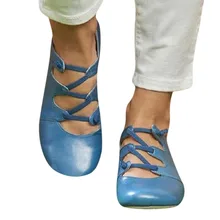 Женские кожаные сандалии-гладиаторы на плоской подошве в стиле ретро; Летняя обувь; модная повседневная обувь для улицы; chaussures femme; удобная обувь на мягкой подошве