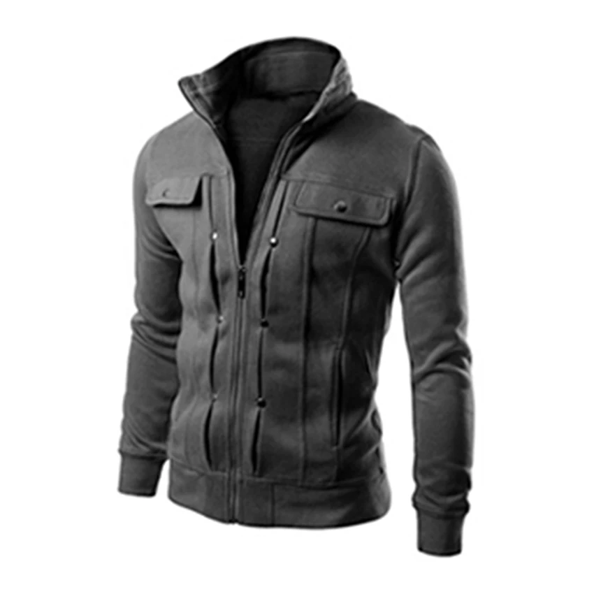 

Men's Hoodies Sweatshirts Zipper Hooded Jacket Pocket Design Men Pullover Hooded Without Hat Hoodie Sweatshirt For Men Clothing