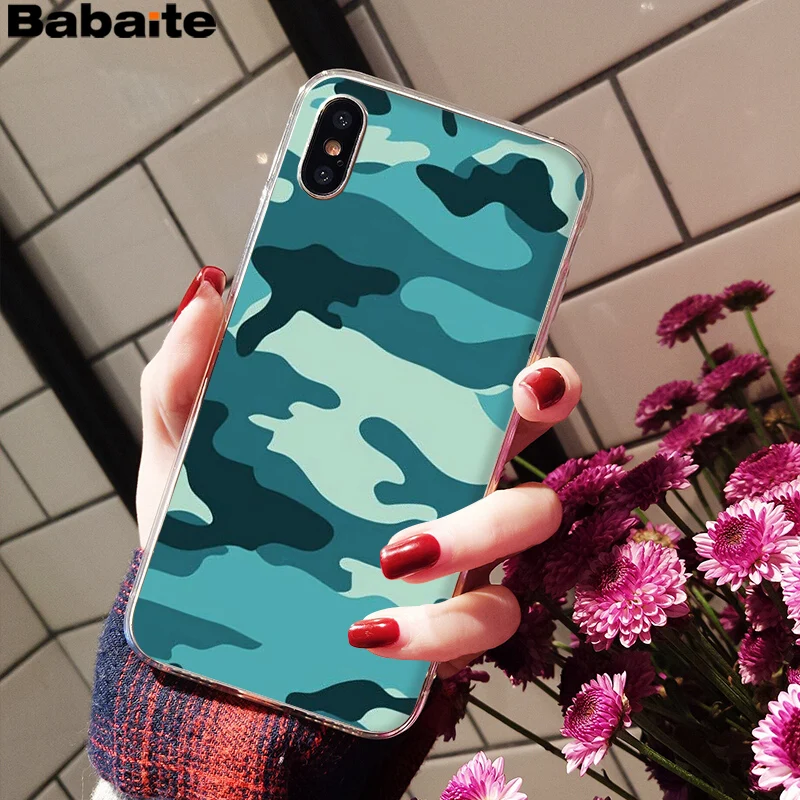 Babaite التمويه الفاخرة فريد تصميم الهاتف غطاء ل أبل فون 8 7 6 6 ثانية زائد X XS ماكس 5 5 ثانية SE XR الهواتف المحمولة Babaite التمويه الفاخرة فريد تصميم الهاتف غطاء ل أبل فون 8 7 6 6 ثانية زائد X XS ماكس 5 5 ثانية SE XR الهواتف المحمولة