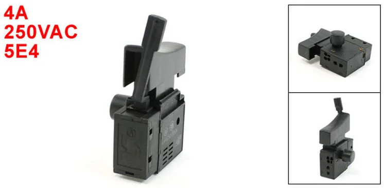 

4A 250VAC 5E4 Manual Operation Lock FA2-4/1BEK Trigger Switch for Makita 6410 2pcs