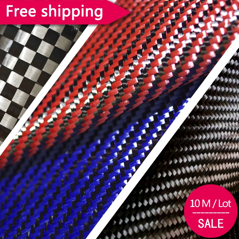 

Carbon fiber fabric cloth Kevlar / Aramid 3K Twill Plain 12K UD Unidirectional fabric 10 meters [Free shipping]
