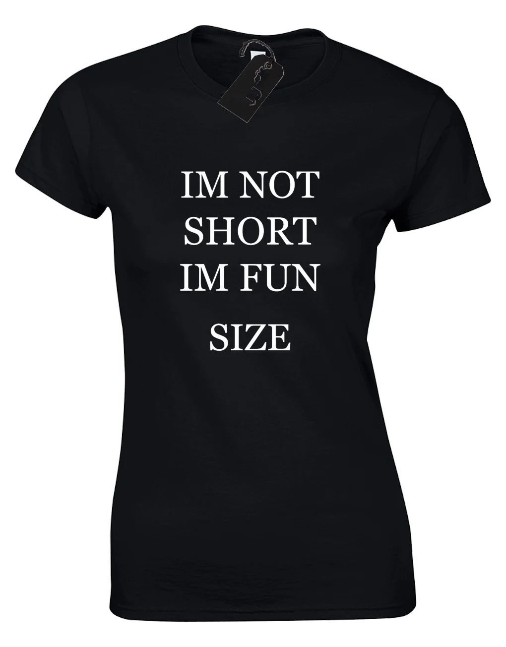 I'm NOT SHORT FUN размеры женская футболка Забавный Новинка лозунг TUMBLR Прохладный Топ