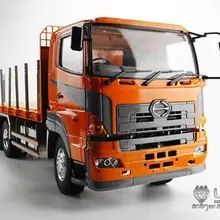 LESU 1/14 RC модель HN 6*4 бортовой грузовик прицеп тягач металлический шасси TH02556
