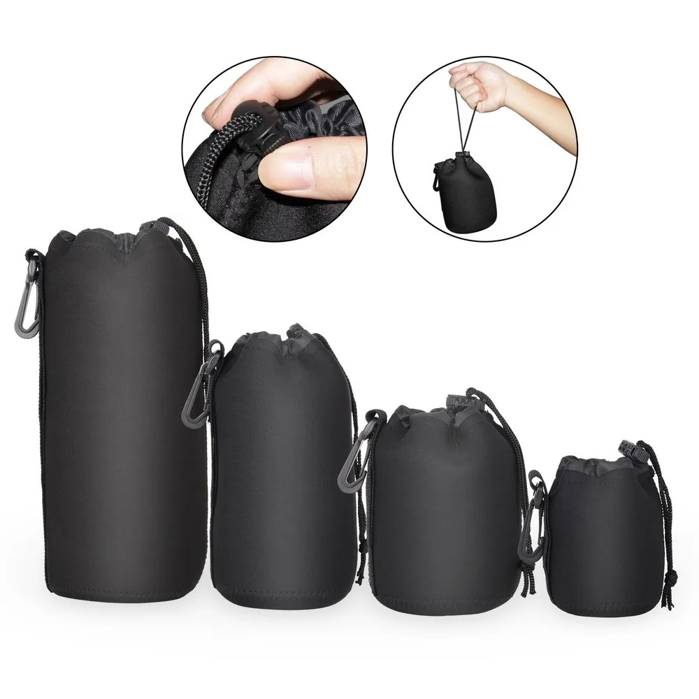 Thick Protective Neoprene Pouch Set Pouches for Canon Nikon Pentax Sony Olympus Panasonic any model of