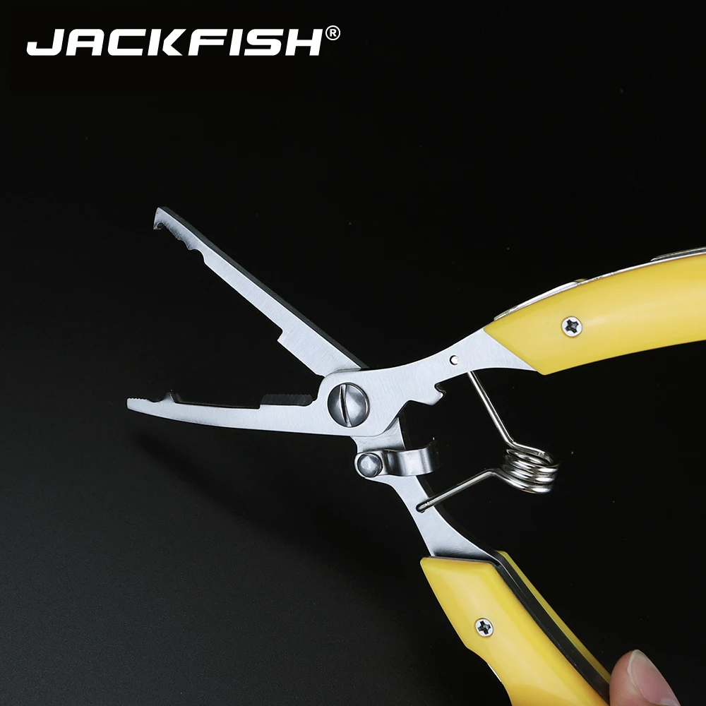 JACKFISH портативные 2 цвета складные многофункциональные рыболовные плоскогубцы из нержавеющей стали ножницы леска резак удалить инструменты для ловли с крюка